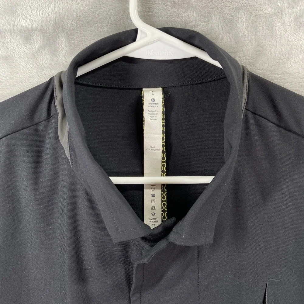 Lululemon Jacket Mens Large Nonstop Blazer Full Zip Button Front Stretch Casual